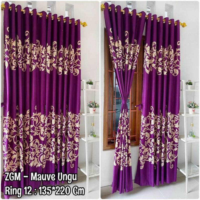 Gorden Motif Batik Ungu Ring 12 Gorden Batik Ungu Gorden Ungu Batik Gorden Smokring Gorden Pintu Gor