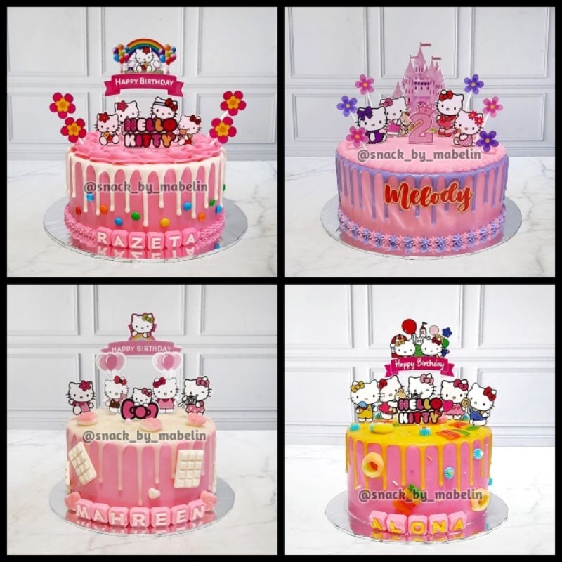 

Cake Ultah Hello kitty /Kue Ulang Tahun Anak /Tart Ultah Karakter Hello Kitty