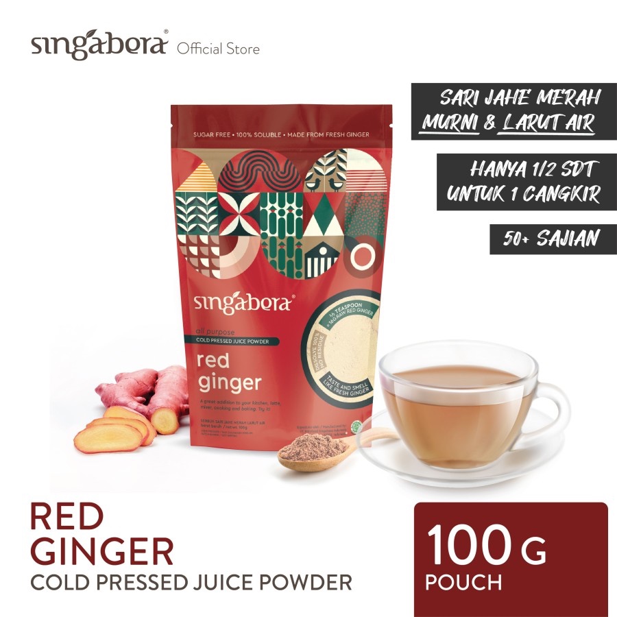 

Jahe Merah Bubuk 100g / Singabera Spray Dry Ginger / Bebas Ampas