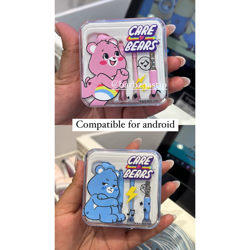 JASTIP MINISO HEADSET CARE BEARS / MINISO CARE BEARS EARPHONE / READY STOCK