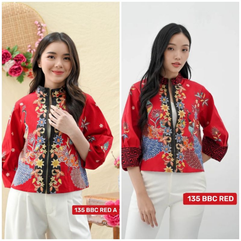 JACKET 135 BBC RED-BATIK IMLEK CNY CHEONGSAM