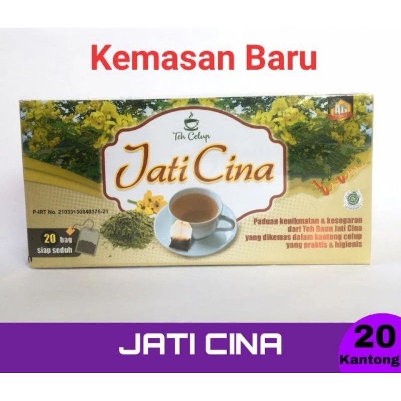 

Teh Jati Cina celup, herbal pelangsing, isi 20 kantong celup