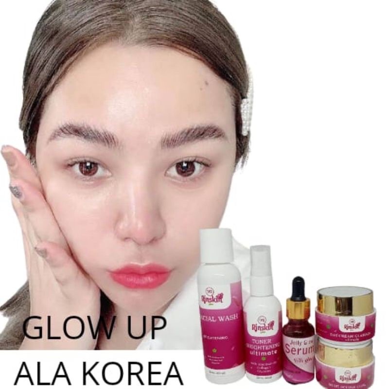 Paket Skincare Pemutih Wajah Cream Pelembab Glowing Ampuh Untuk Jerawat Flek Susah Putih