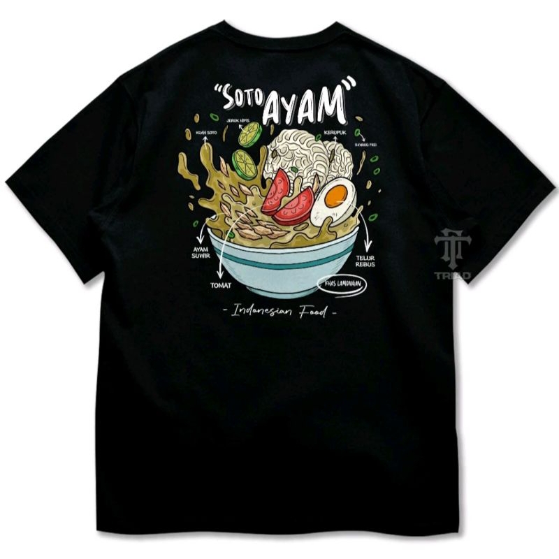 KAOS SOTO AYAM INDONESIA FOOD