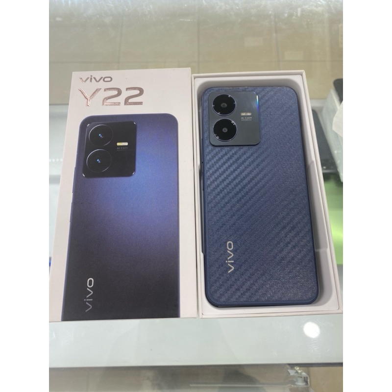 vivo y22 4+4/128gb second rasa baru fullset