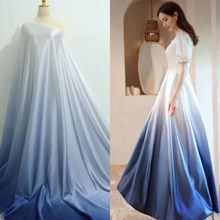 Promo IdC7o2N Kain gradasi warna  kain polos gradasi  kain campur warna  kain bridesmaid  kain mewah