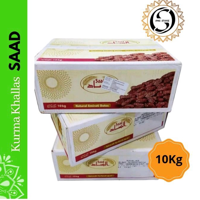 

Kurma khalas Sa'ad 10kg original premium