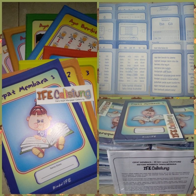 5 Paket Modul IFE Calistung + 10 Blangko Piagam