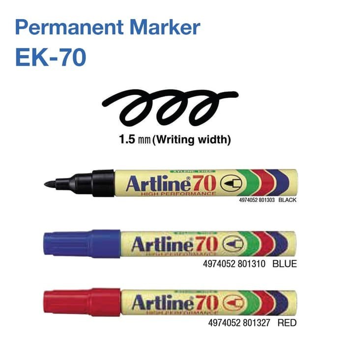 

GROSIR Spidol Permanen Artline Marker EK-70