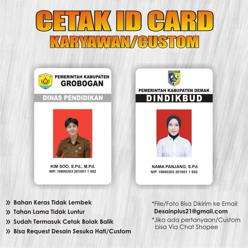 

CETAK ID CARD PEGAWAI KARYAWAN