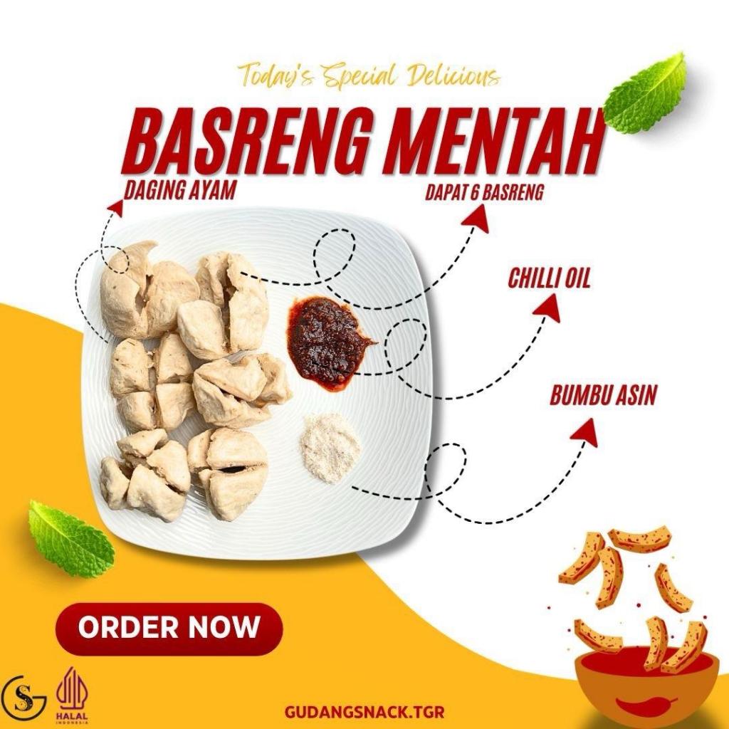 

Basreng Mentah 1 Pcs isi 6 Baso Ayam Pedas Instan Food Kuah