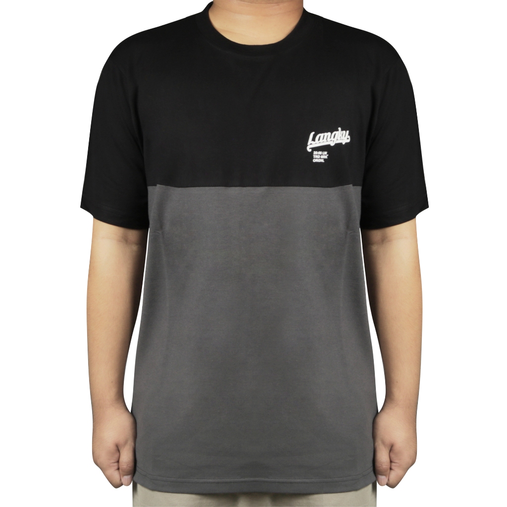 T-Shirt Pria Distro Original Kaos Unisex Hitam Dewasa Langky BWKO UNDER
