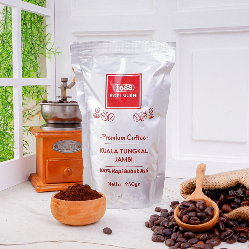 

Kopi Bubuk Robusta Jambi Cap 1688 - 250 Gram