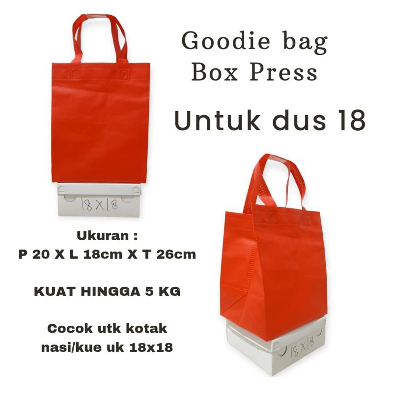 

Goodie bag Box Press [LUSINAN 12 PCS] tas spunbond box 18-box 20-box 22- box 25