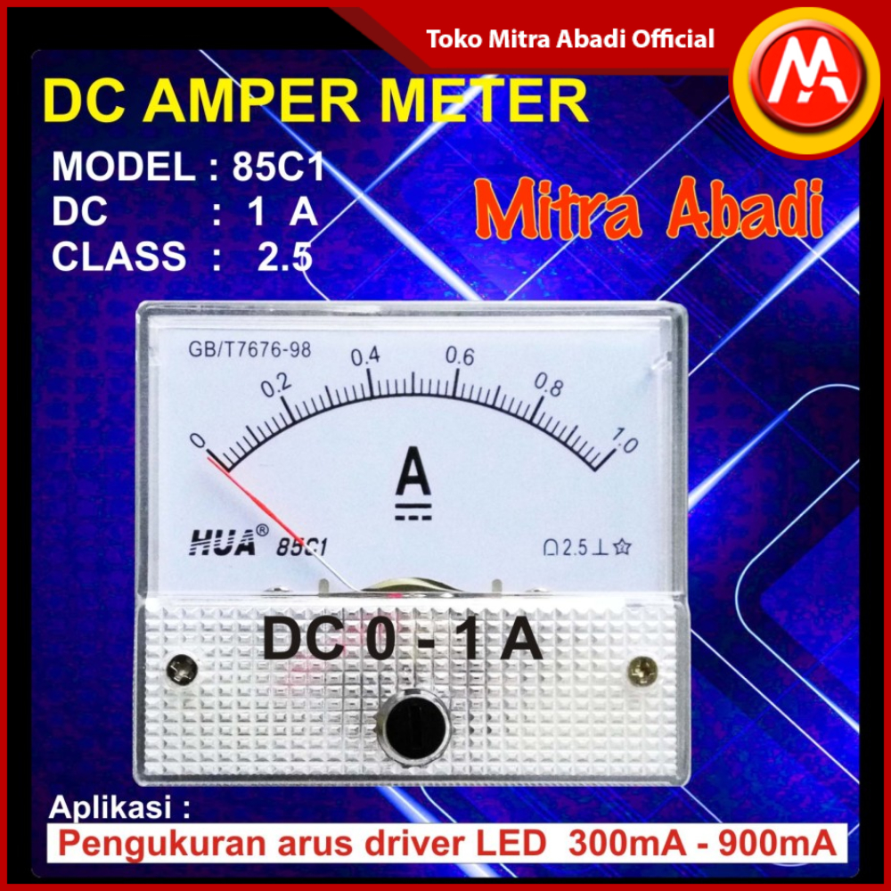 Amperemeter ANALOG DC 1A/1000 mA