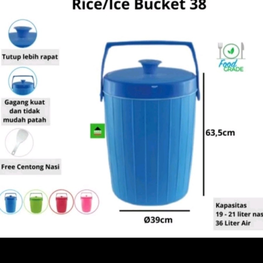 Maspion Termos nasi kapasitas 38 liter