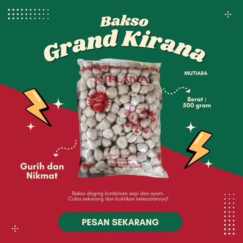 

Bakso Kirana "Mutiara" 500 gram