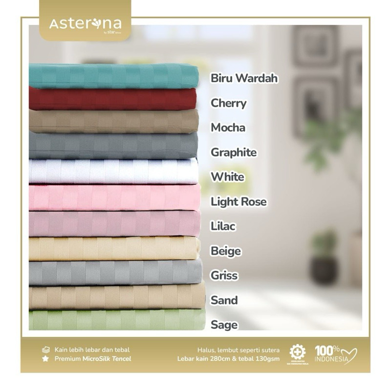 kain sprei meteran microsilk micro tencel microtencel disperse asteryna