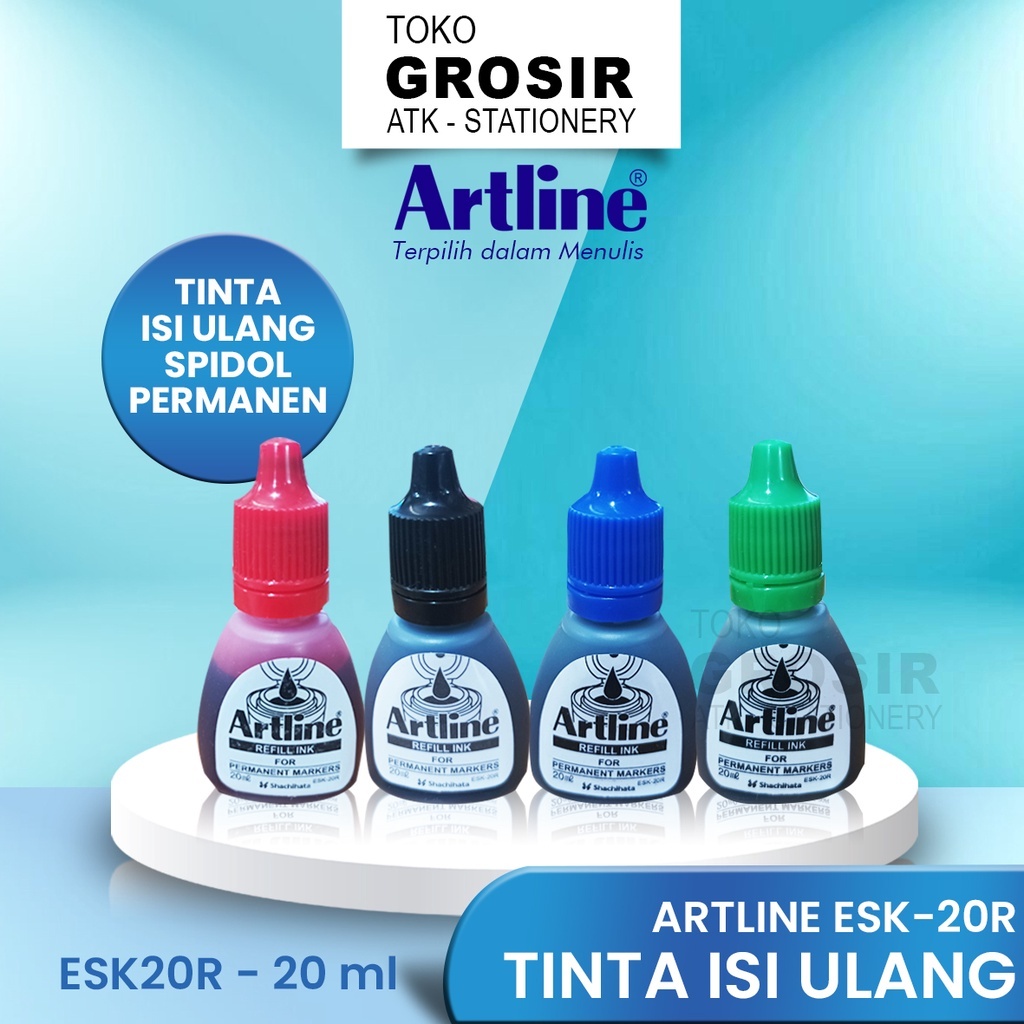 

GROSIR Tinta Refill Spidol Permanen Artline ESK-20R