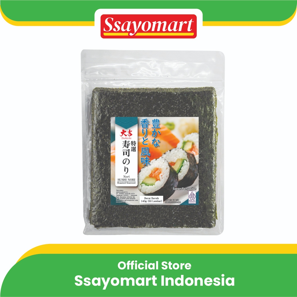 

Sushi Nori Daikichi HALAL Seaweed Rumput Laut Sushi Untuk Kimbab/ Gimbab