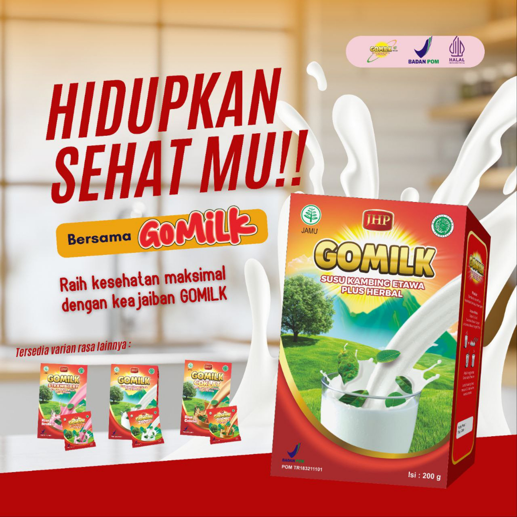 

GOMILK Susu Kambing Etawa plus Daun Kelor daun salam