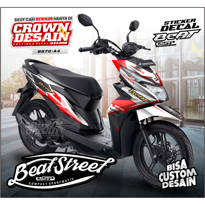STIKER BEAT STREET 2019 GRAFIS RACING - STICKER DEKAL FULLBODY BEAT STREET STRIPING VARIASI BEAT ESP