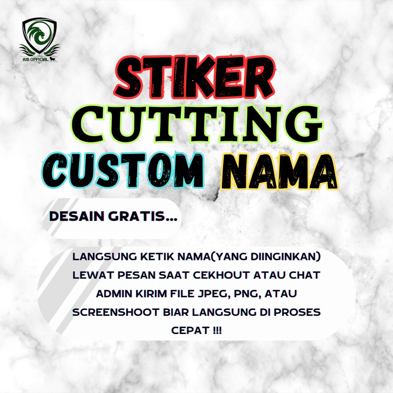

STIKER CUTTING CUSTOM NAMA (KEINGINAN SENDIRI)