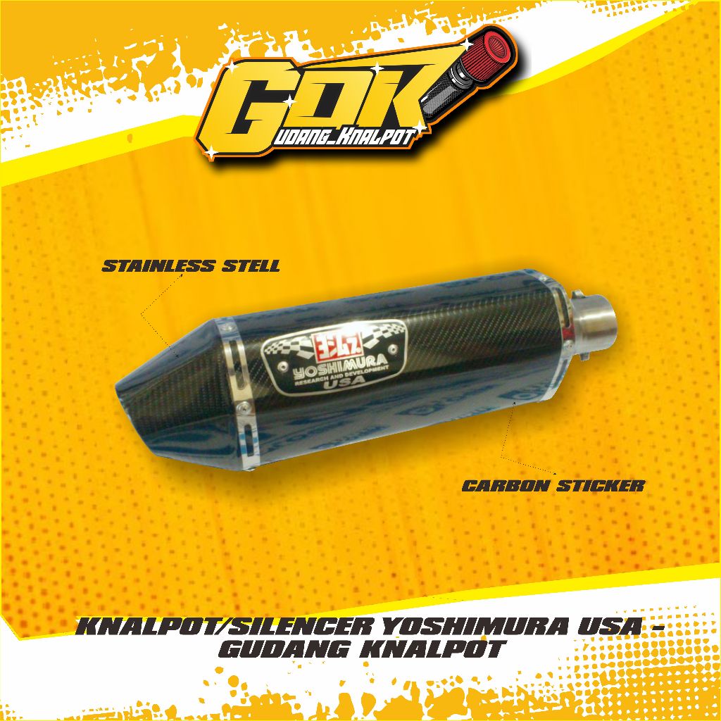 KNALPOT/SILENCER YOSHIMURA USA - GUDANG KNALPOT