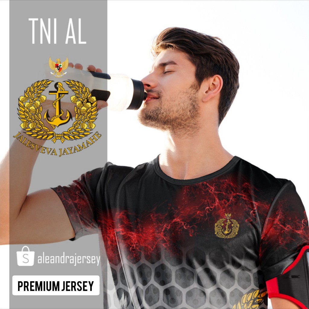 Baju Kaos Jersey TNI AL 51 FullPrint Printing Custom Premium