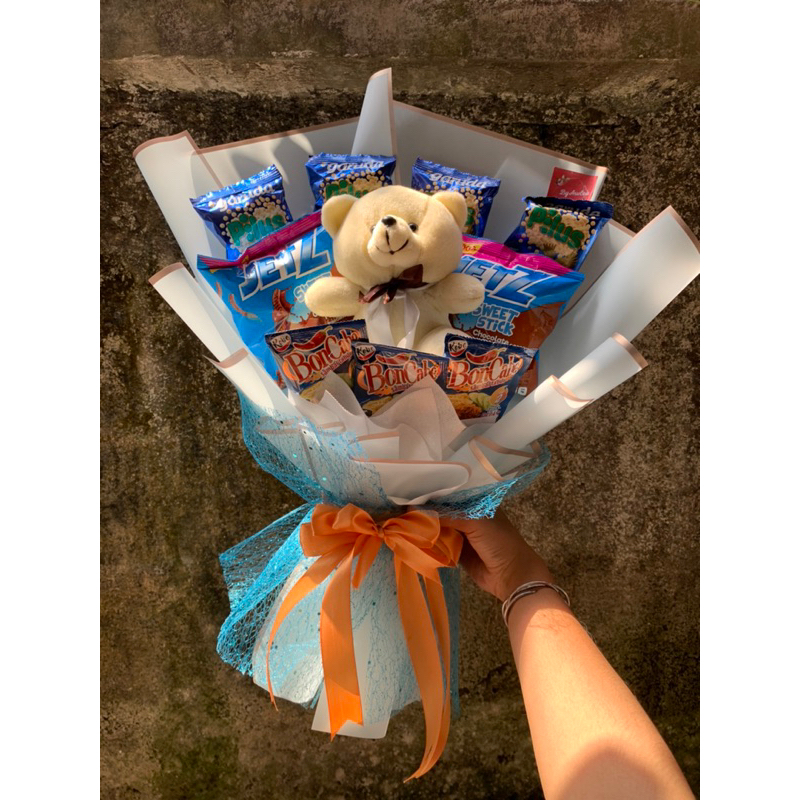 

Bearue Bouquet (Buket Wisuda/Buket Snack Murah/Buket Boneka/Gift)