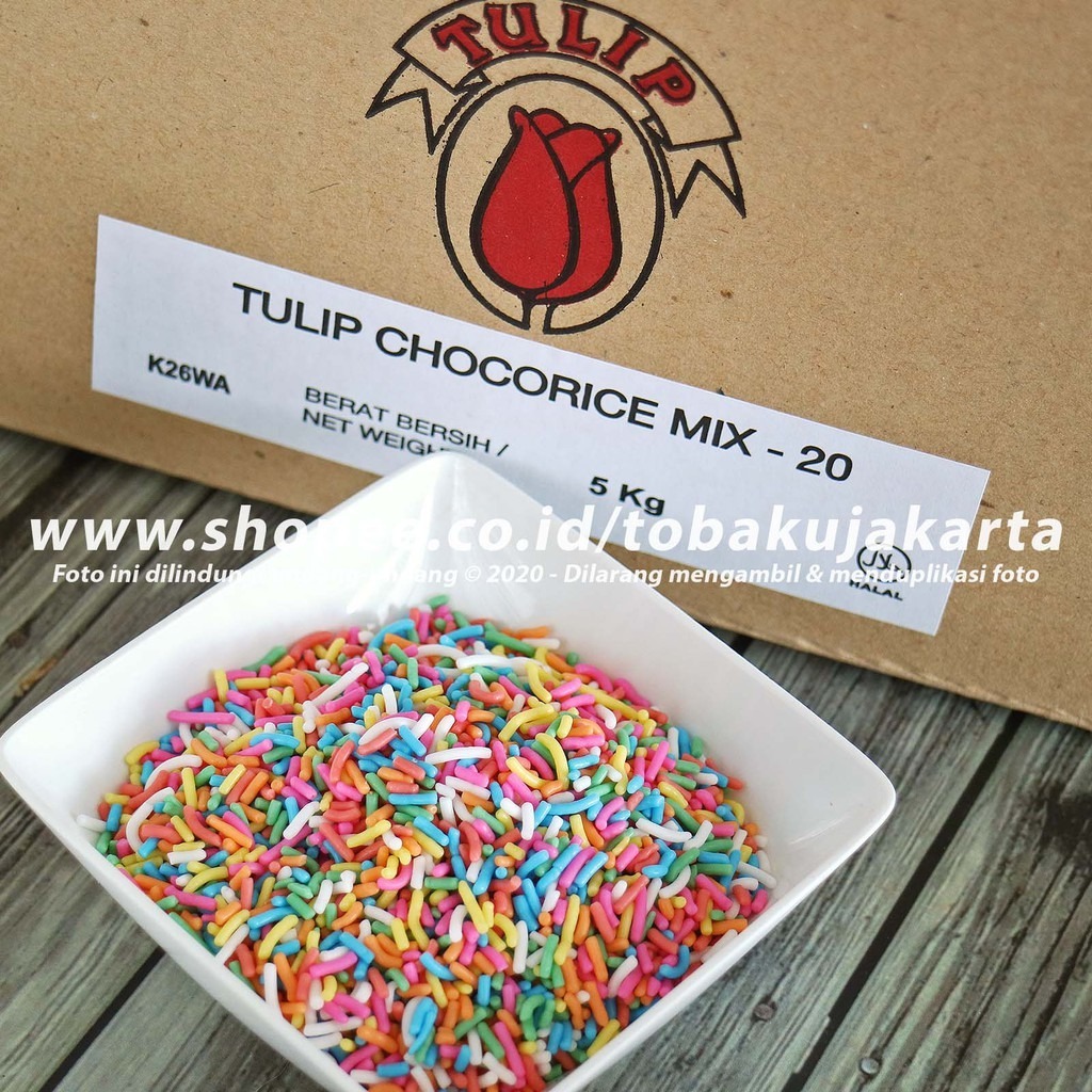 

Tulip Meises Mix Chocorice 500gr Cokelat Topping Meses Ceres Mesis Warna-Warni