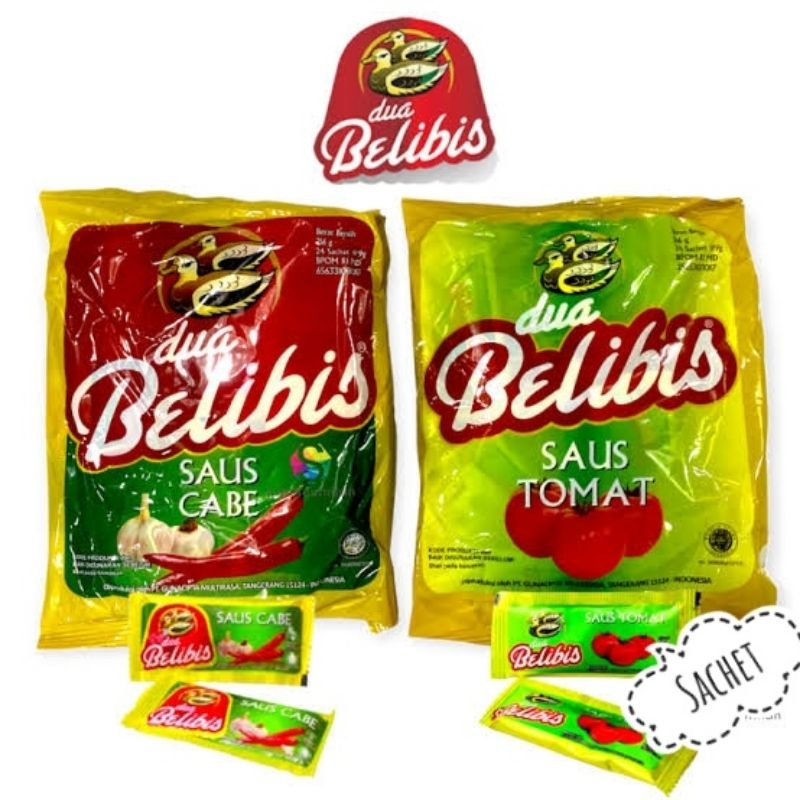 

DEL MONTE DUA BELIBIS Saos Sambal Cabe Tomat Sachet