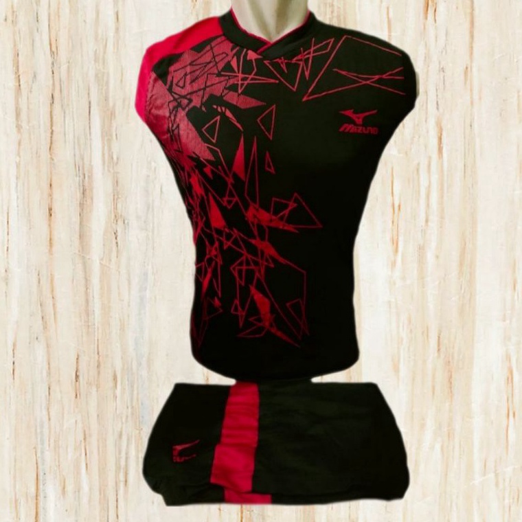 Baju setelan olahraga volly bulutangkis badminton baju singlet dewasa