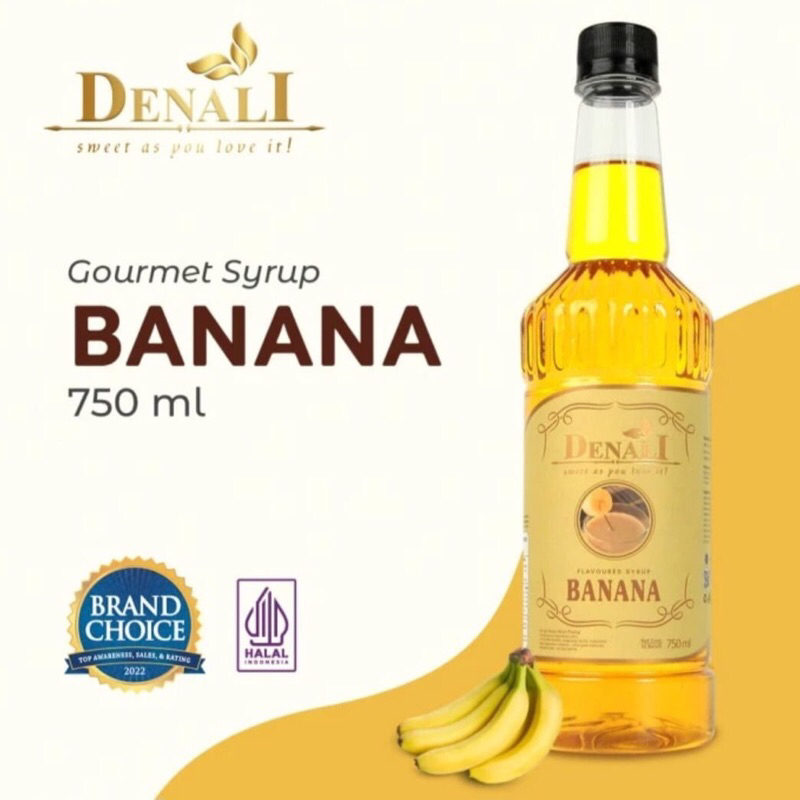 

Banana syrup denali 750ml