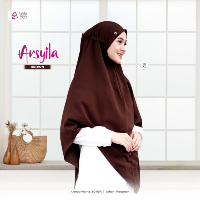 Khimar non pad Arsyila by Azkia Hijab Size XL