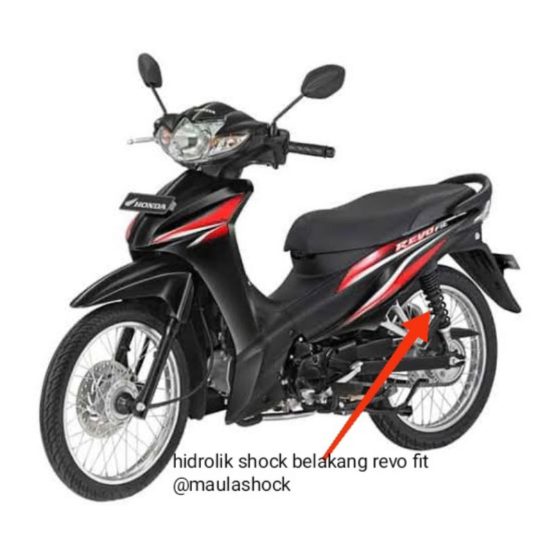 hidrolik hidrolis shock belakang Revo absolut, revo fit