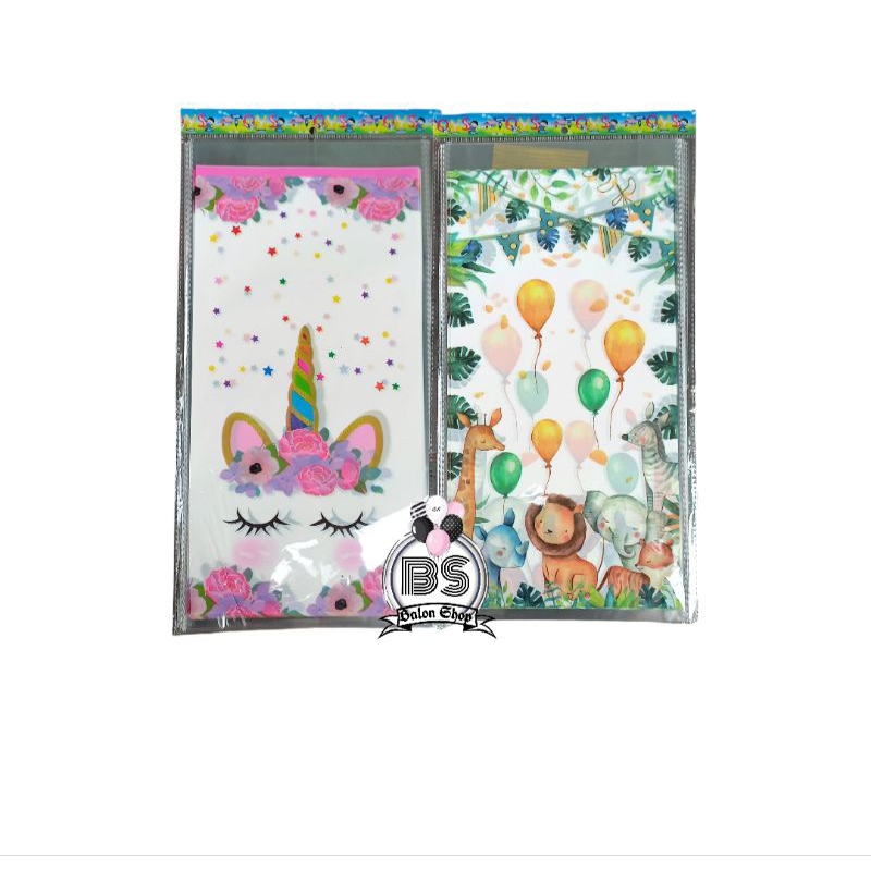 

OPP PLASTIK SNACK | PLASTIK BINGKISAN ULANG TAHUN 1PACK ISI 10PCS UKURAN 20 x40CM