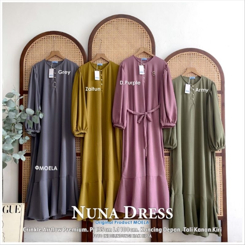 NUNA DRESS 110cm // GAMIS DRESS ORIGINAL BERLABEL // BY MOELA