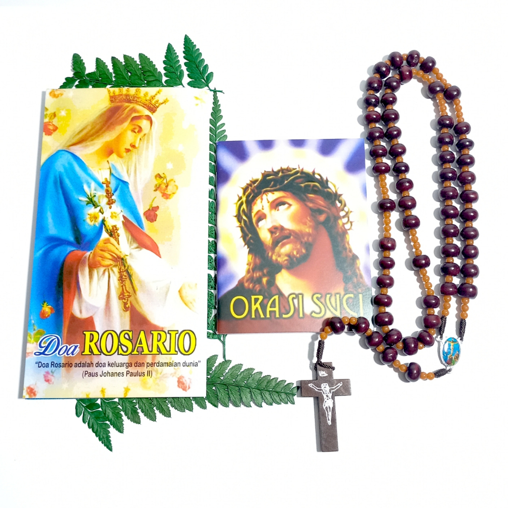 Paket Doa Rosario; Rosario - Lembaran Doa Rosario - Buku Doa Saku Orasi Suci Katolik