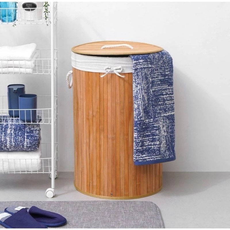keranjang laundry bambu informa sale / laundry basket Skandinavia bagus