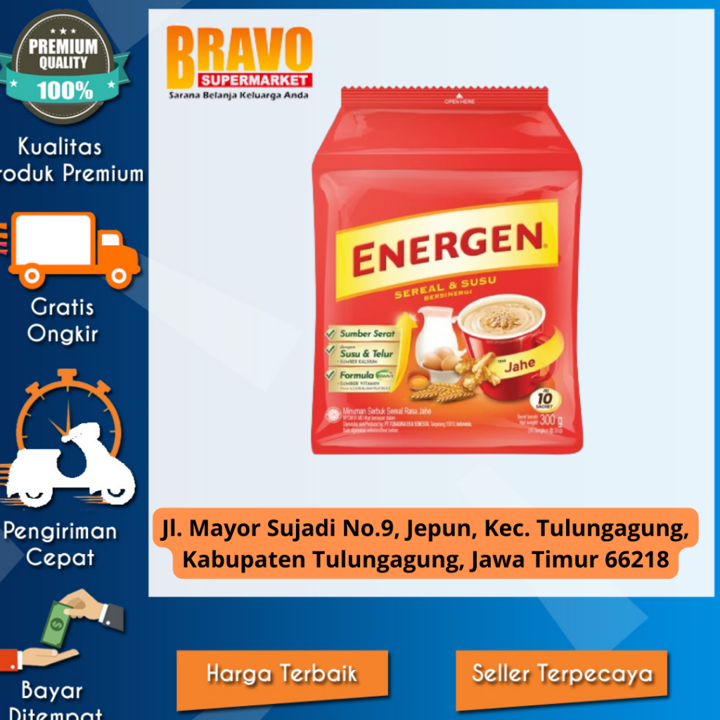 Bravo Supermarket Tulungagung - Energen Jahe Pouch