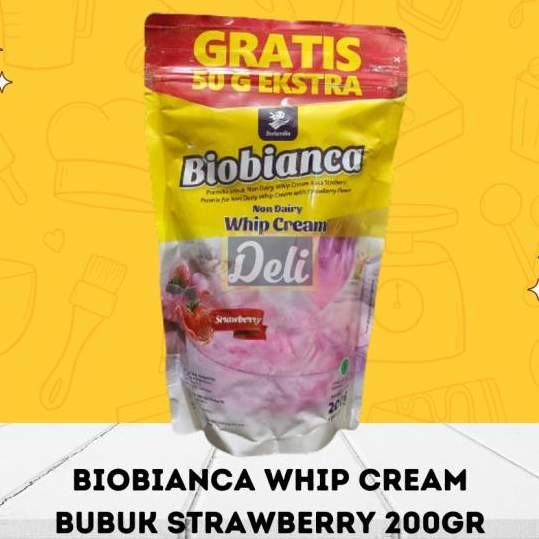 

```````] Biobianca Whip Cream Bubuk Strawberry 200g/Whip Cream Powder Stroberi