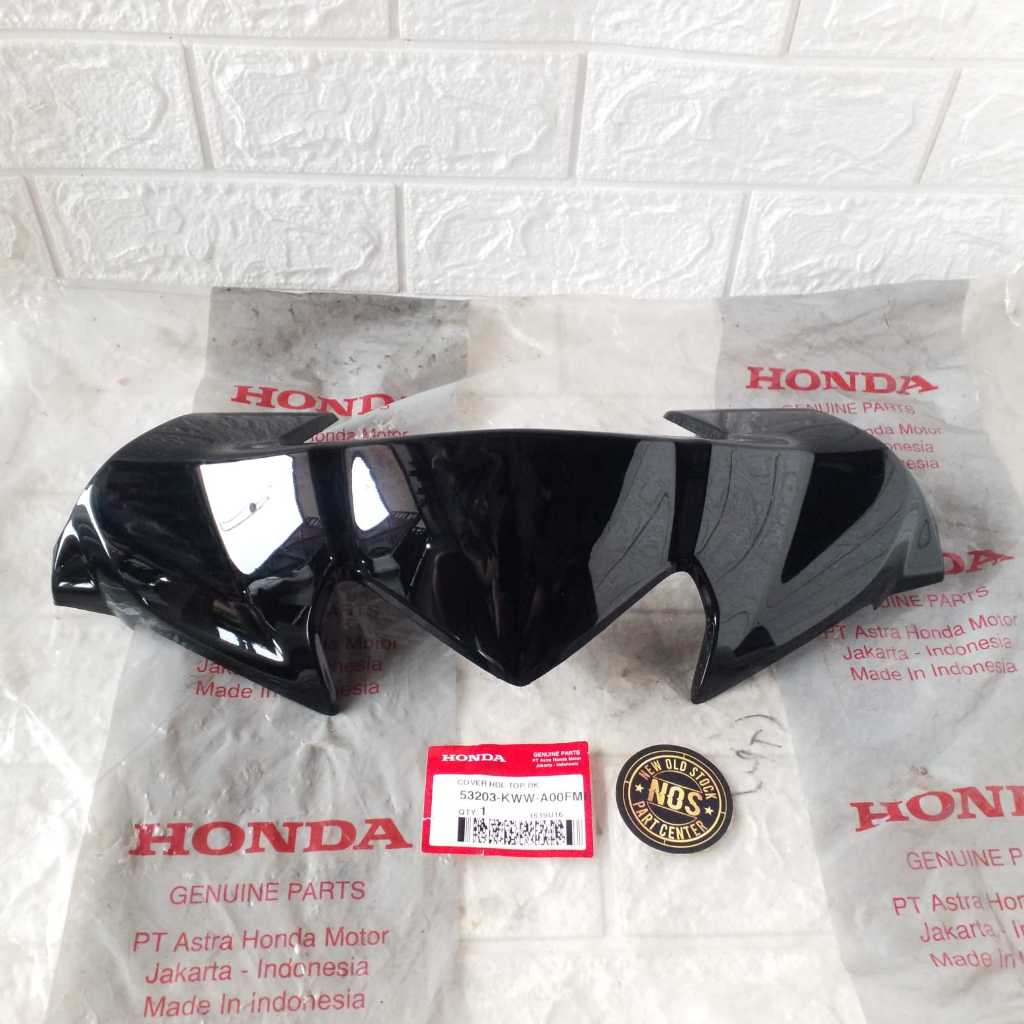 COVER VISOR BATOK TOTOK DEPAN BAGIAN ATAS HONDA REVO 110 ABSOLUTE REVO ORIGINAL ORISINIL ORI ASLI AH