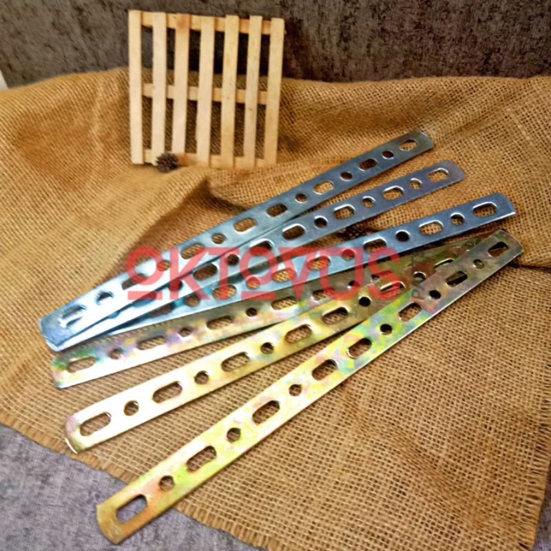 BRACKET PLAT BREKET BESI LUBANG LOBANG TEBAL TIPIS UNIVERSAL