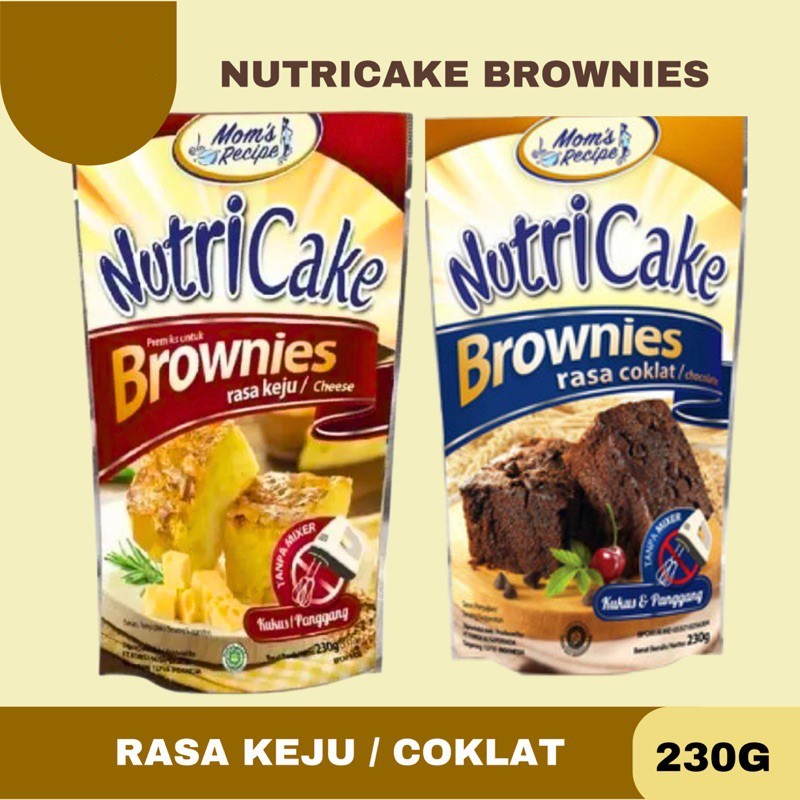 

Nutricake brownies coklat keju tepung premix instan brownies 230 gr