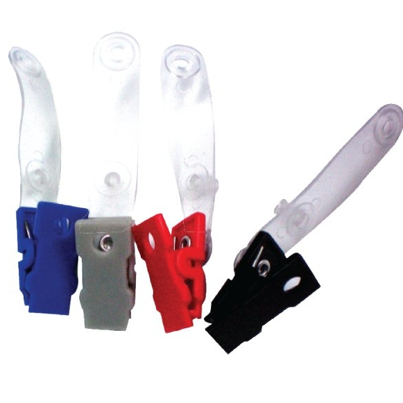 

ID Card Jepit Plastik (100pcs) ID Badge Holder Clips Jepitan Plastik Name Tag Jepit Kantong Name