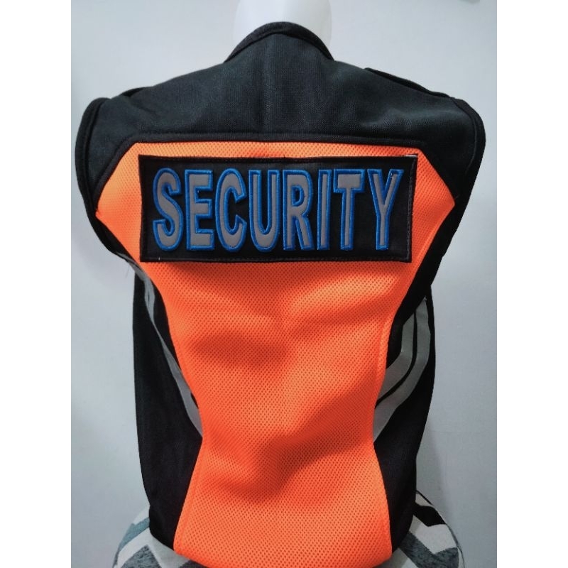 rompi security rompi security terbaru rompi jala tebal orange hitam