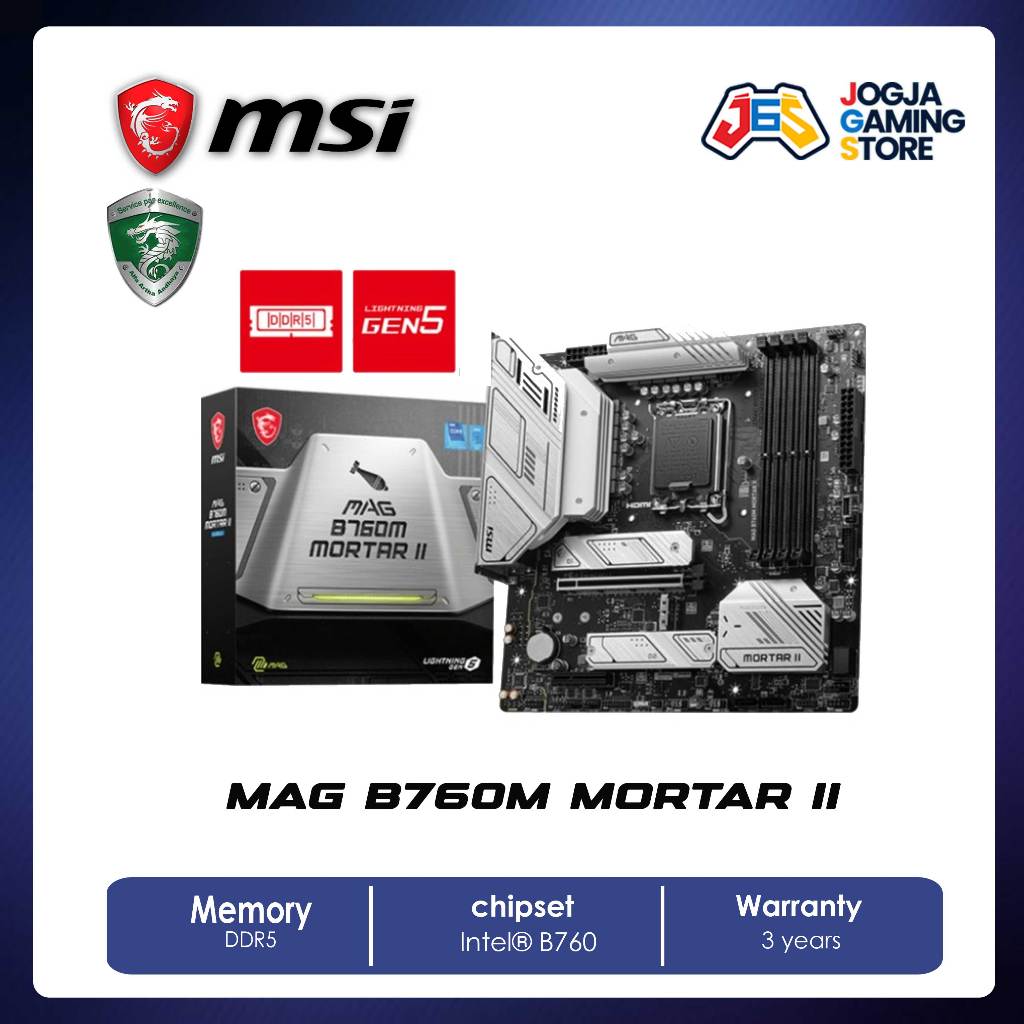 MSI MAG B760M Mortar II Motherboard Intel