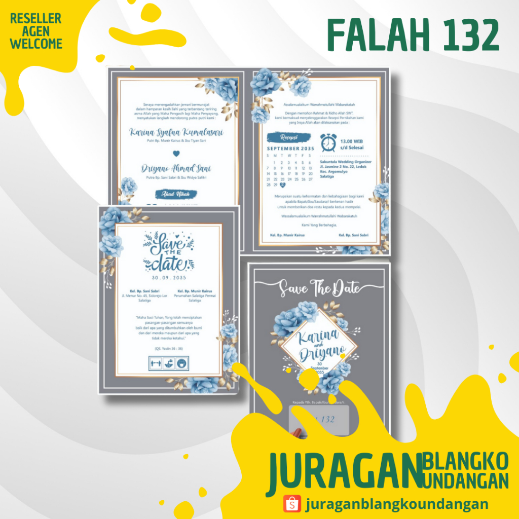 BLANGKO UNDANGAN FALAH 132 JURAGAN BLANGKO