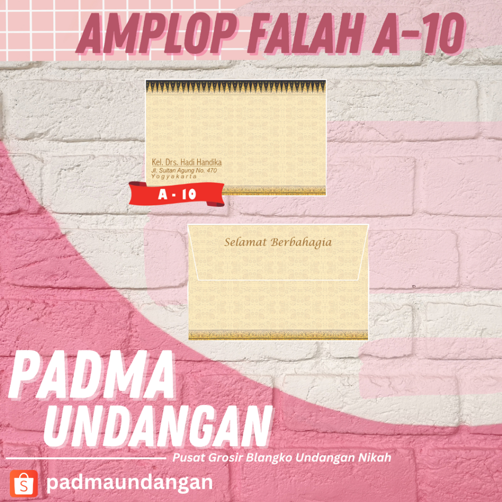 

Amplop Falah A-10 | Pusat Grosir Blangko | PadmaUndangan